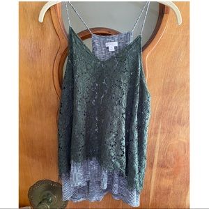 Xhilaration lace cami blouse
